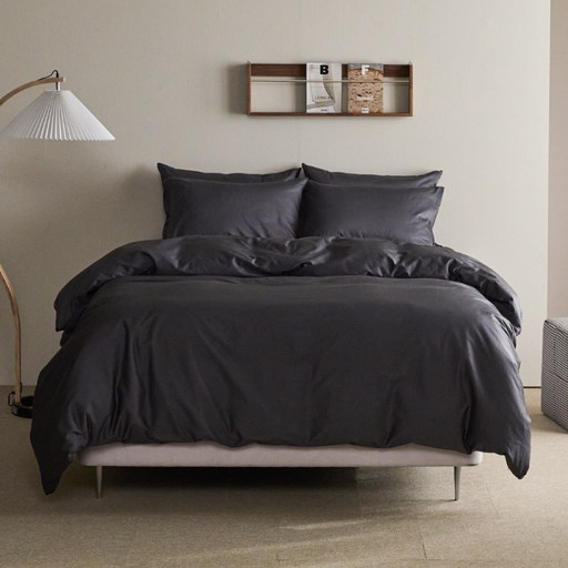 바운티풀 특급호텔침구 60수 사틴면 100 300T 이불커버 솔리드 SSQK12컬러, 시티차콜