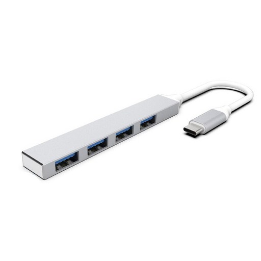 USB 허브 유형 C 3.1 스플리터 어댑터 OTG For Lenovo Sumsung Imac Macbook m 1 5 Air Pro 노트북 액세서, 07 USB C Silver Led