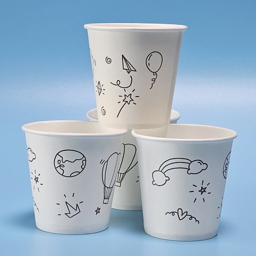 구름 별 종이컵 184ml