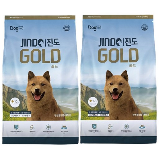 도그랑 전연령 강아지 진도 골드 건식사료, 곡물, 10kg