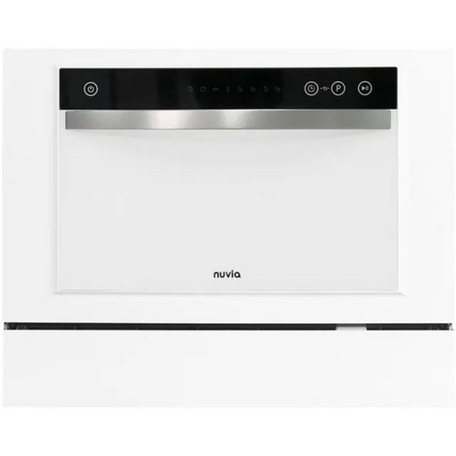 까르페 무설치 식기세척기 PRO 스텐 누비아 6인용 8인용 강력세척 자동문열림 그릇세척기무설치전용 물통세트전용수저통컵걸이세트 포함, 화이트, MDWH601B, 고객직접설치