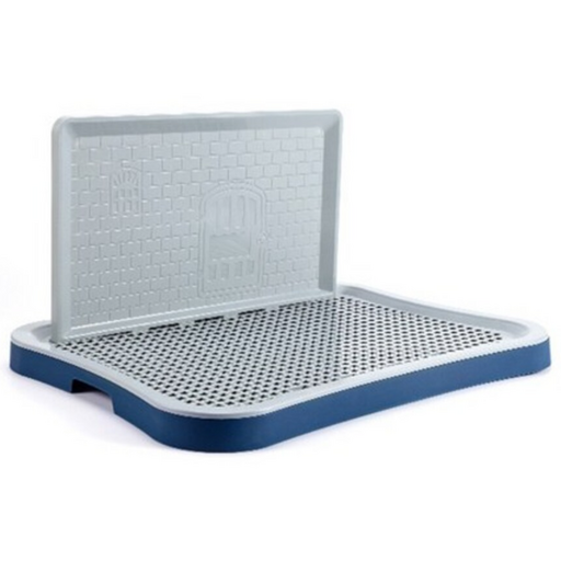 멍담 강아지 마킹 벽 배변판 분리세척 애견 화장실, 블루그레이, 1개