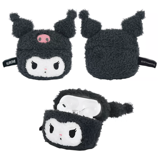 산리오 쿠로미 플러피 에어팟 프로 1세대2세대 케이스 712191, 1개