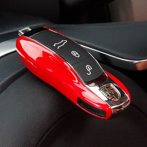 포르쉐 키케이스 키커버 구형키 타입 호환 상품, 레드크롬