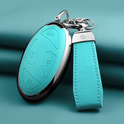 HAKO 소프트 가죽TPU 차키케이스키홀더 신형현대호환, H10, 민트블루