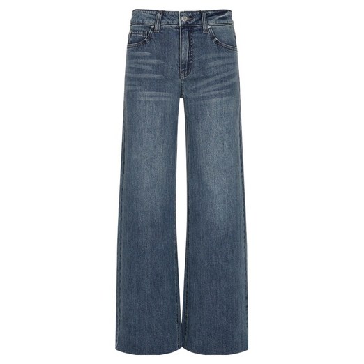 게스 여성용 로우라이즈 브러쉬 와이드 데님 팬츠 YP1D0045DBL24