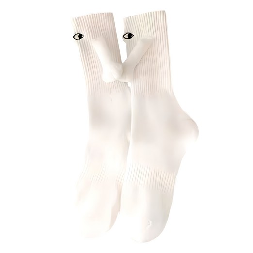 다다랜드 가까이가면 손잡는 파티 양말, 화이트, 1세트