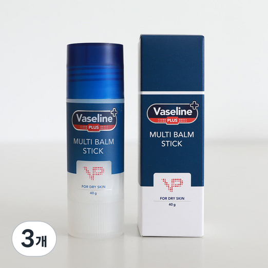 브이피 바세린 플러스 멀티밤 스틱, 3개, 40g