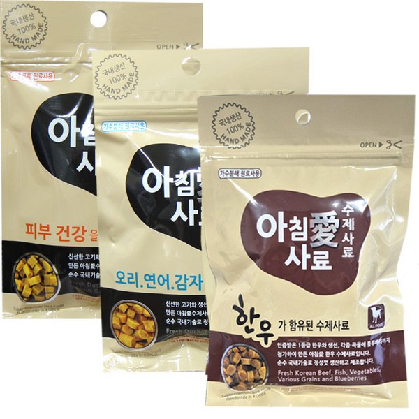 아침애 수제사료200g 3개세트 당일제조, 소+닭+오리+양, 200g, ... 솔직 후기 | 실사용자 리뷰 분석 썸네일