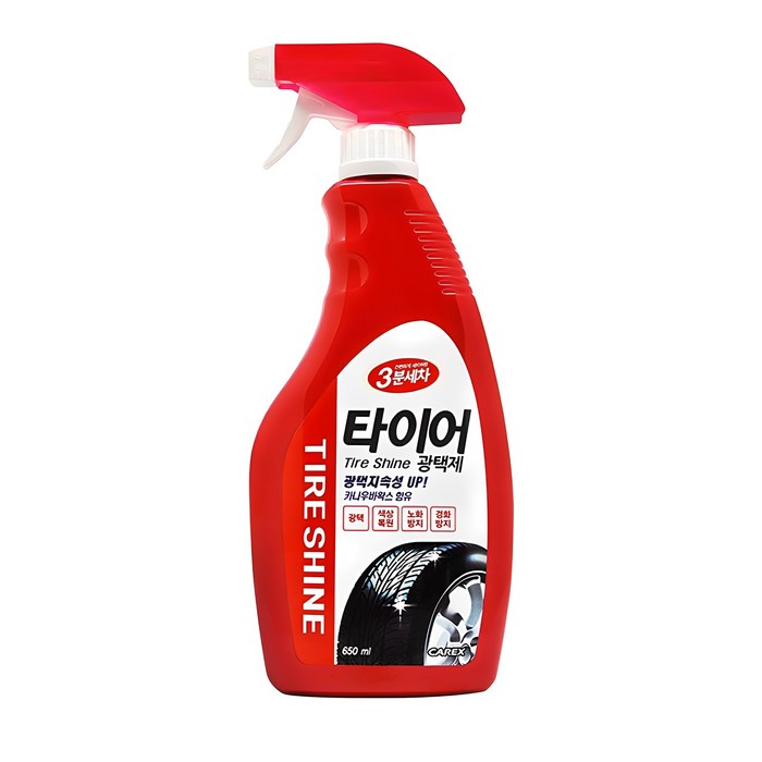 3분세차 타이어광택제, 650ml, 1개