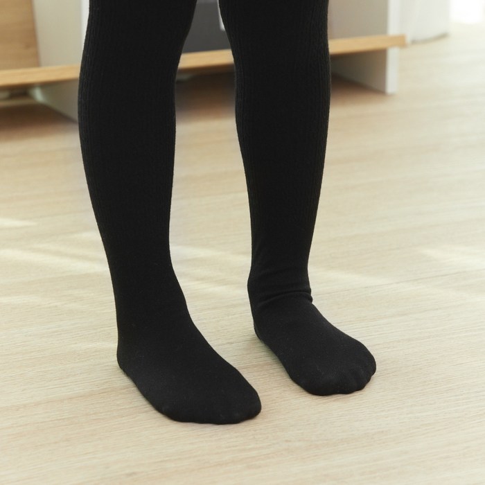 베이스알파에센셜 아동용 베이직 미끄럼 방지 기모 타이즈