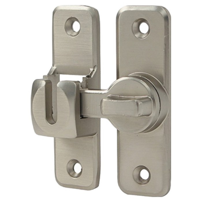 도매토피아 슬라이딩 문걸쇠 잠금장치 실버 C2, 1개