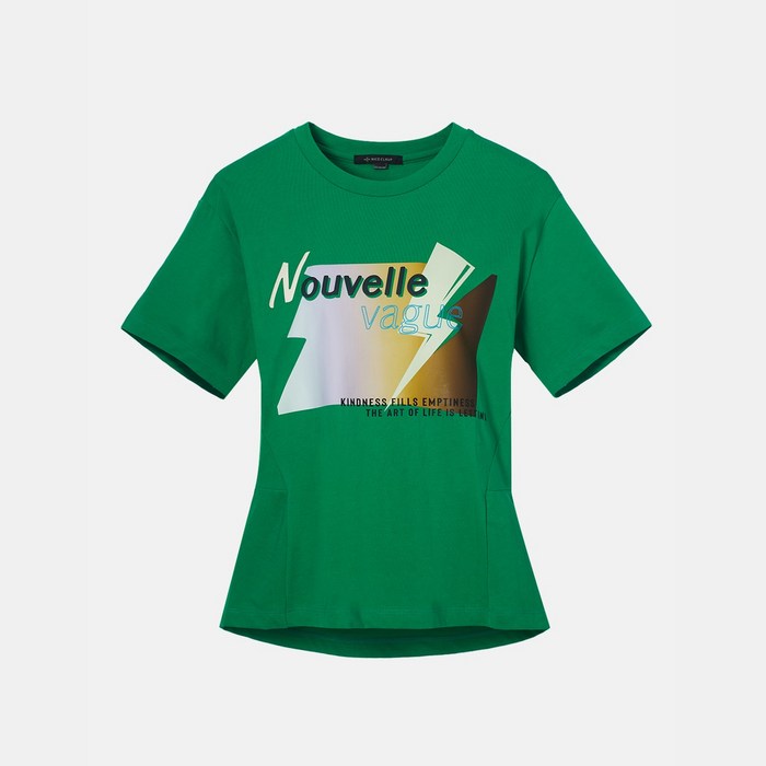 나이스클랍 여성용 프린트 티셔츠 N212PWT416