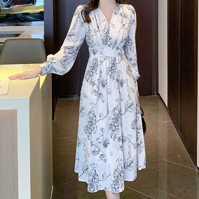 포플러앤씨 여성용 비루안 플라워 원피스 P25FOPS080427