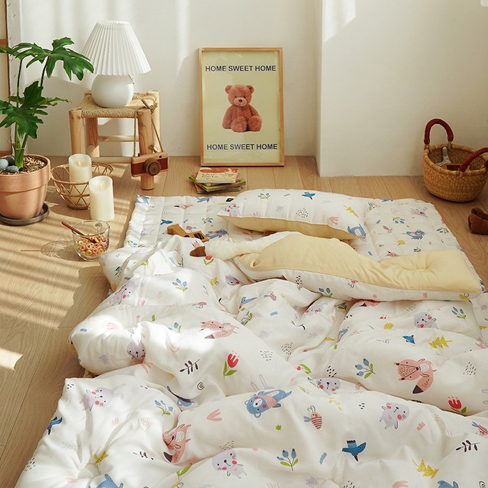 에이트룸 아동용 모달 밀크 차렵이불 풀세트