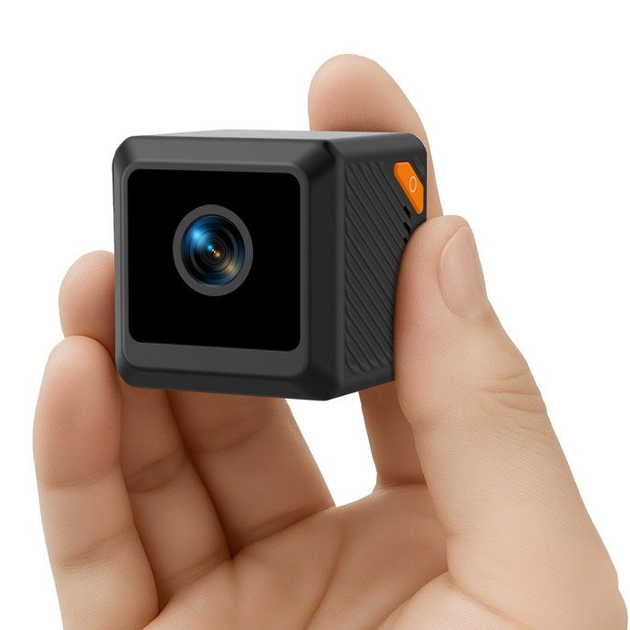 RUN기술 초소형 WIFI 실시간 카메라 녹화형 카메라64G메모리카드, 블랙