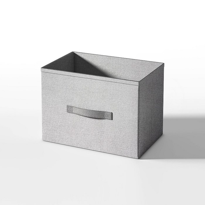 소웰홈 패브릭 다용도 수납함, 1개, 라이트 그레이A