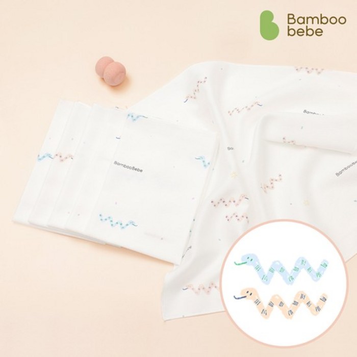 시그니처 엠보손수건유쾌한 배얌이6장