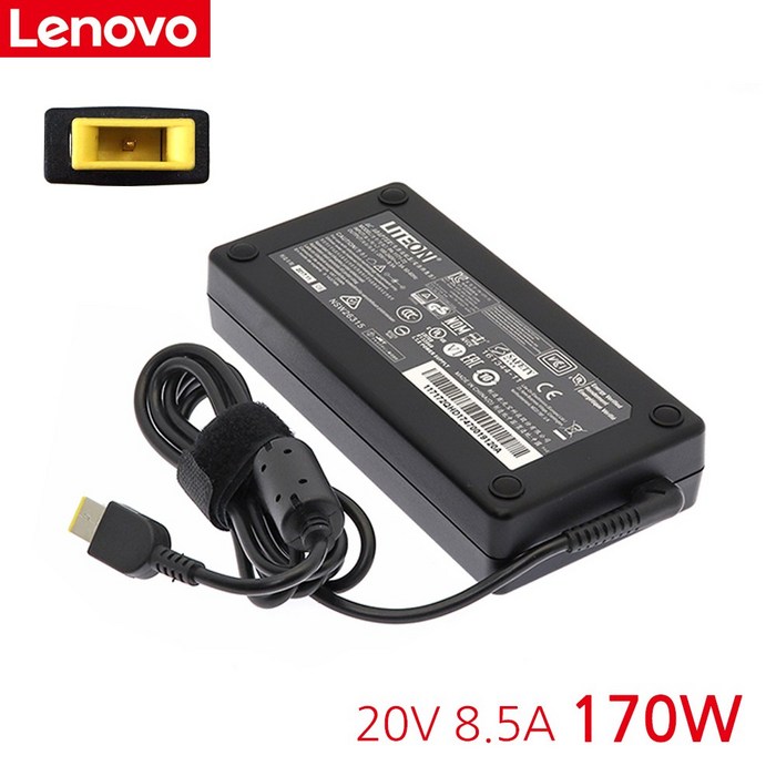 Lenovo 레노버 20V 8.5A 170W 어댑터 호환 PA117272 슬림팁, 어댑터  케이블, 1개