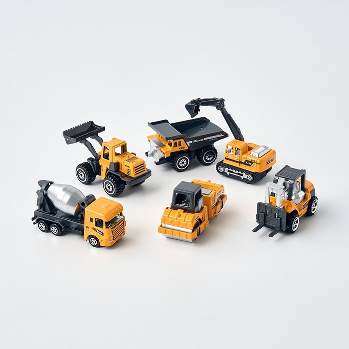 모던하우스 키즈 카 영차영차 공사 미니 카 6P SET