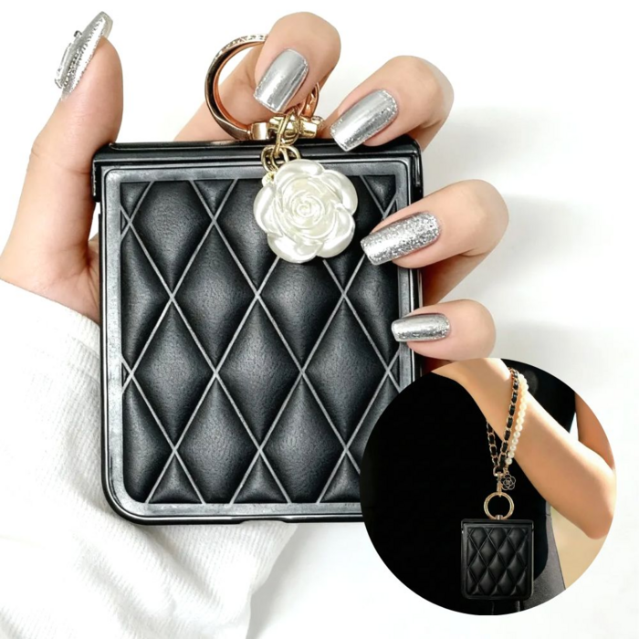 매트릭스 명품 Z플립 힌지보호 휴대폰 케이스