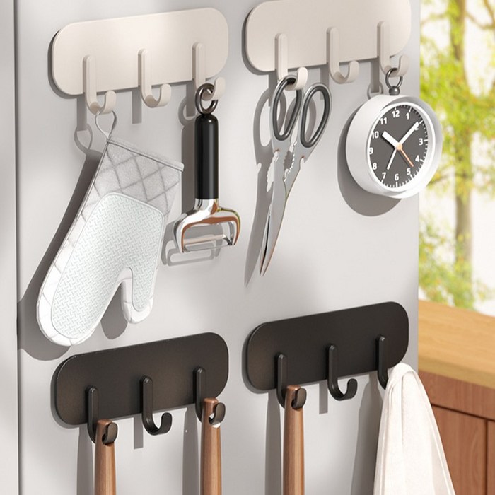 11 냉장고 자석 후크 강력한 자국없는 부착 현관문 마스크 차키 걸이