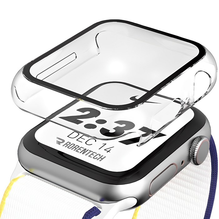 로랜텍 애플워치 호환 풀커버 강화유리 액정보호 케이스