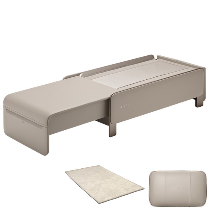 비렉스 척추베드  마사지쿠션  러그 방문설치, MBC01, 샴페인 베이지