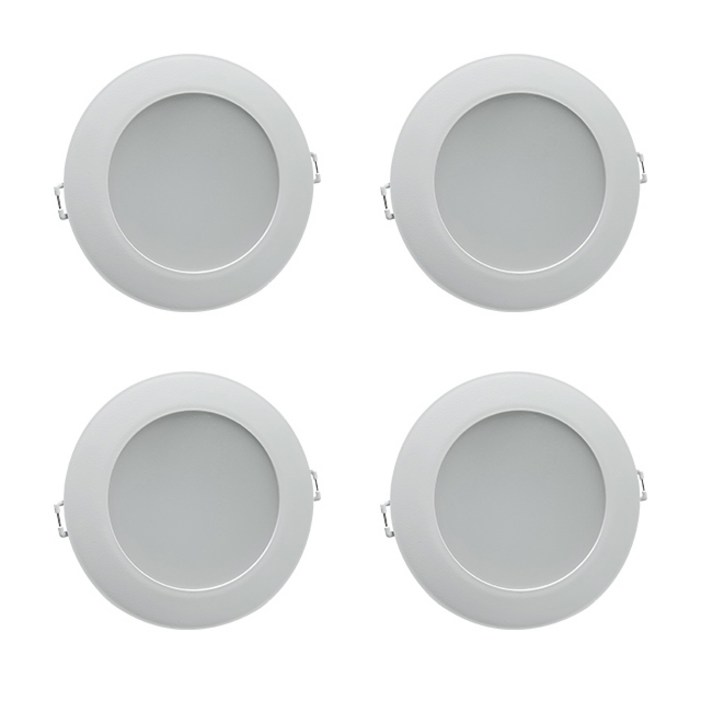시그마 LED 슬림 다운라이트 10W 1011cm, 전구색, 4개 시그마 LED 슬림 다운라이트 10W 1011cm, 전구색, 4개
