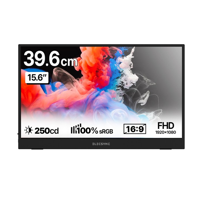 일렉싱크 FHD 휴대용 모니터, 39cm, S15A블랙 일렉싱크 FHD 휴대용 모니터, 39cm, S15A블랙
