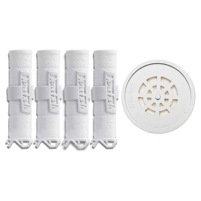 듀벨 여행용 세디먼트 필터 4개  석회방지 헤드필터