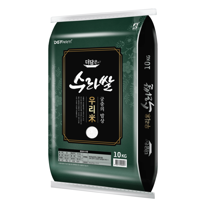 더담은 2023년산 햅쌀 우리미 수라쌀, 10kg, 1개 더담은 2023년산 햅쌀 우리미 수라쌀, 10kg, 1개