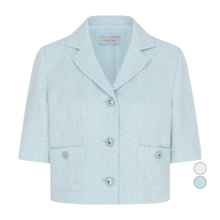 케네스레이디 여성용 바닐슨 트위드 크롭자켓