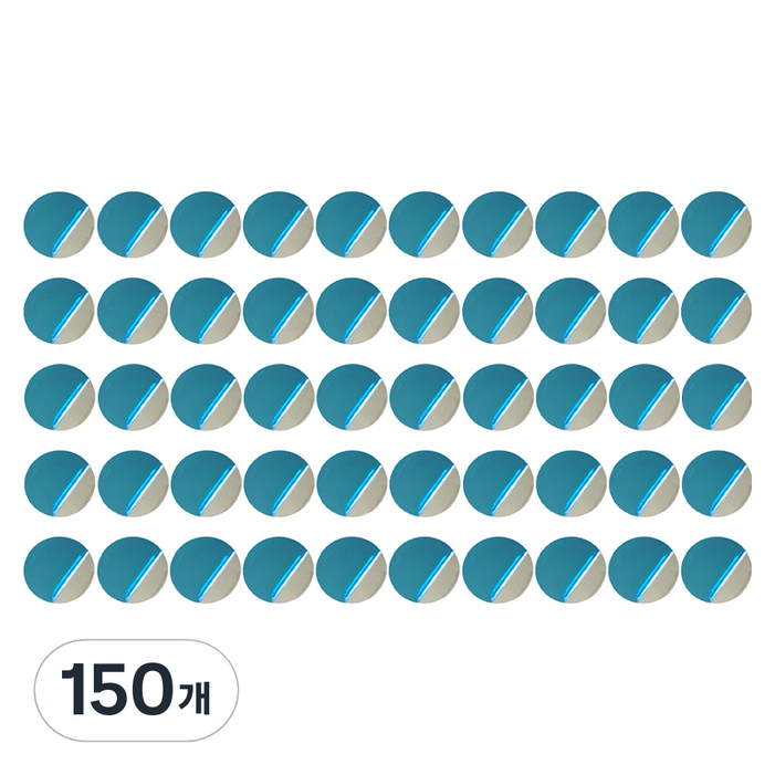 코히모 원형 자석 스티커 철판 40mm 4W159, 단일 색상, 150개