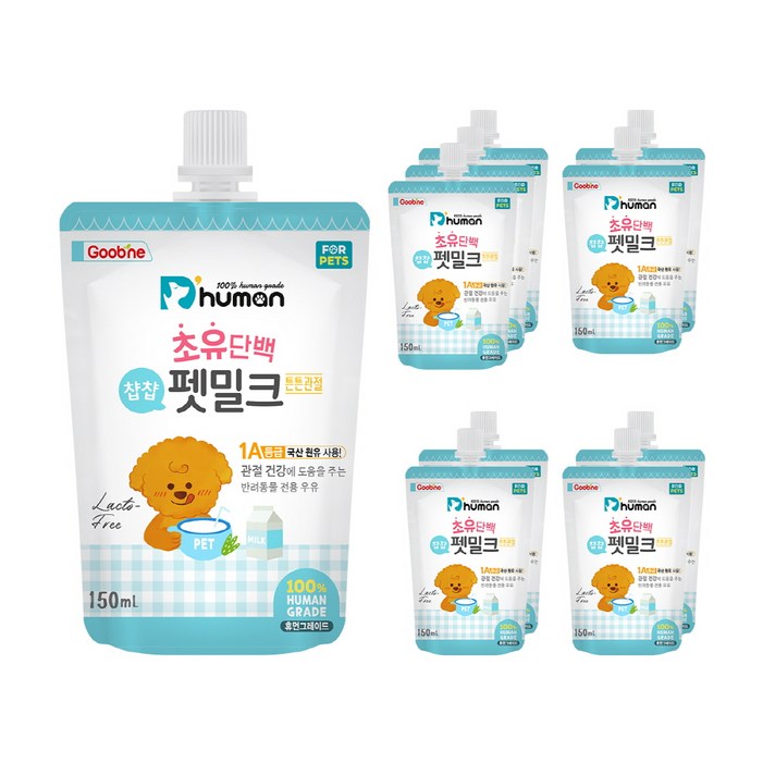 듀먼 반려동물 초유단백 챱챱 펫밀크 튼튼관절 150ml, 우유, 10개