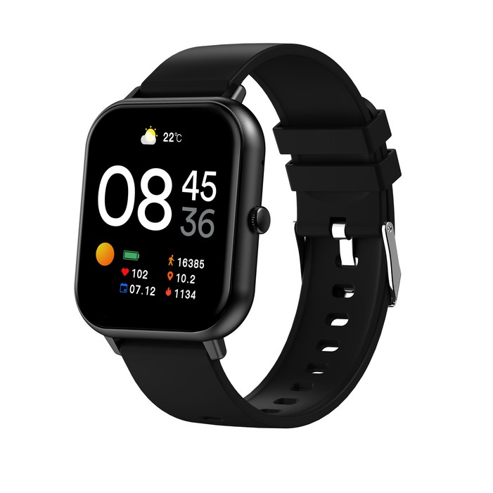 라플루 웨어러블 블루투스 통화 스마트워치 RS05, 블랙, 4.6cm, GPS