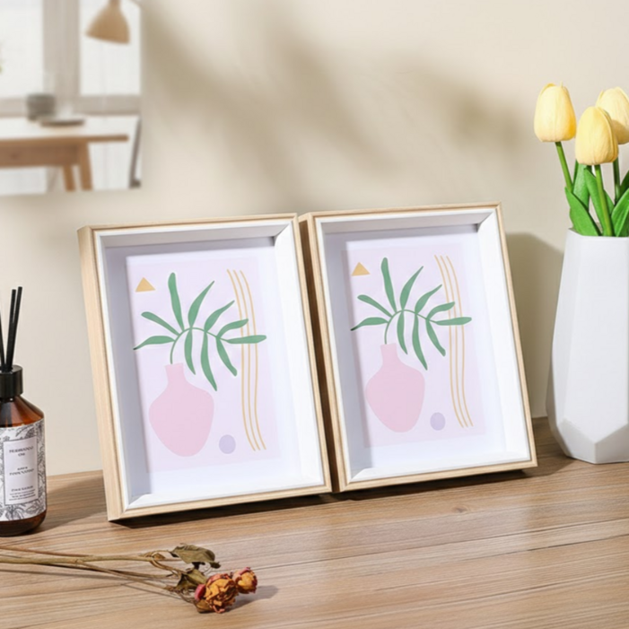 트리아노 나무 프레임 인테리어 액자