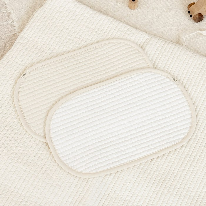 마이리틀데이지 유아용 마리데 누빔 인견 베개 땀패드 2p