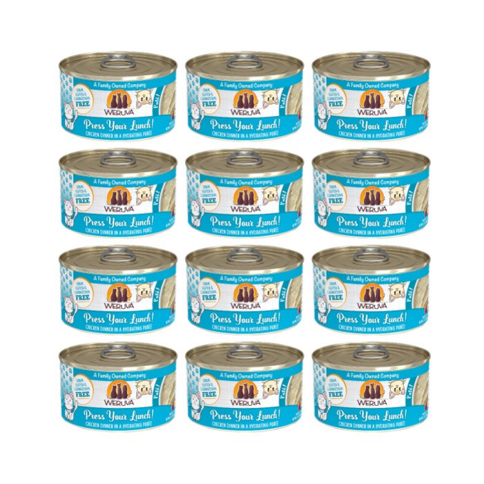 웨루바 고양이 클래식 파테 캔 프레스 유어 런치 12P