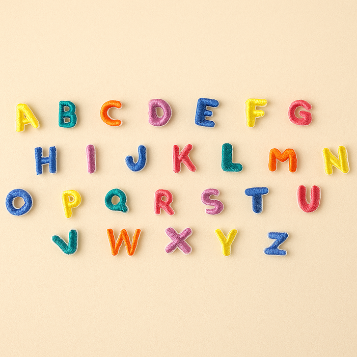 트윈은 열접착 리폼 미니 영어 대문자 이니셜 알파벳 와펜