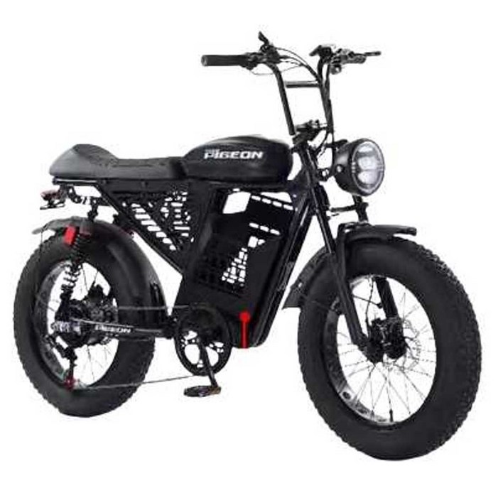 자토바이 pas 전동 전기 자전거 연예인 레트로 팻바이크 전기자전거