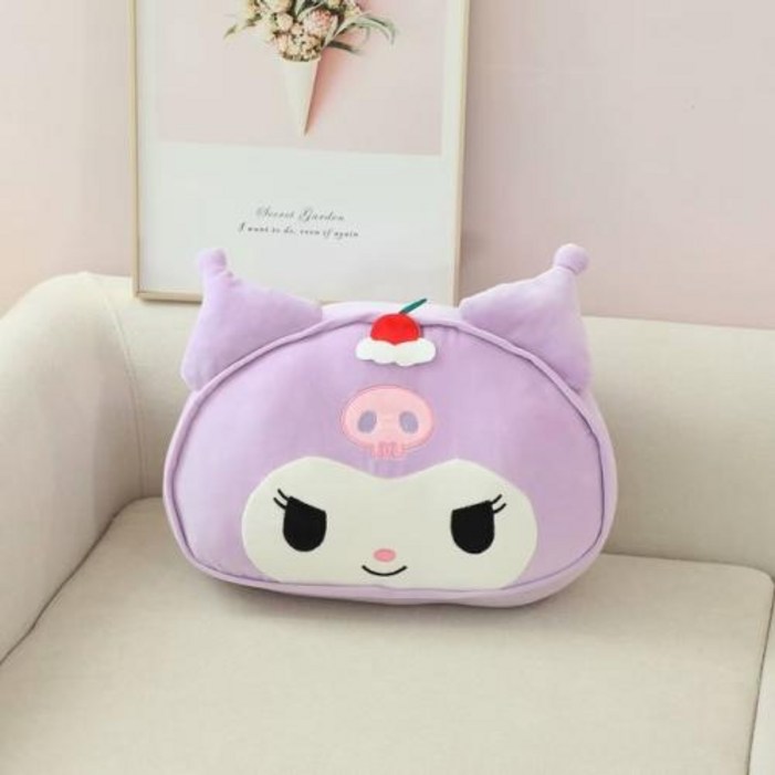 산리오 편안한 쿠션 담요, 쿠로미 마이 멜로디 바쿠, 등 쿠션, 던지기 베개, 소파 침대, 홈 장식, 낮잠 베개 담요