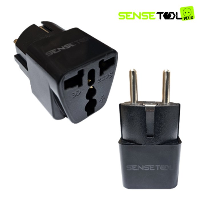 센스툴 110V 220V 여행용 멀티 변환플러그 고급형 돼지코 10A 250V 1000W, 1개