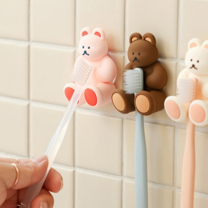바이곰 정품 로마네 칫솔걸이 / 실리콘 흡착식
