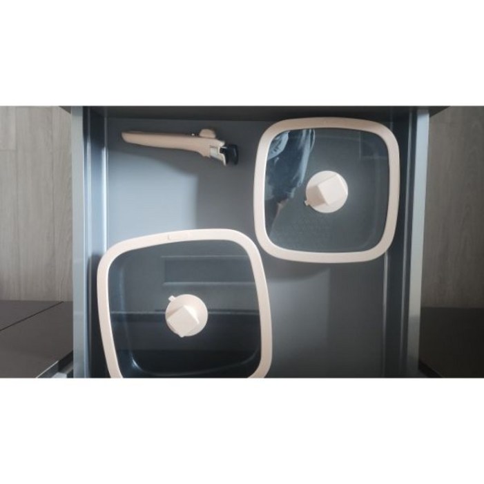 보오글 인덕션 후라이팬 프라이팬 후라이펜 사각 인덕션용 후라이팬 더블 세트 22cm26cm