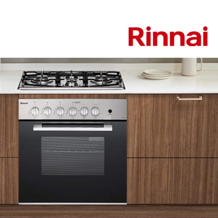 린나이 빌트인 매립형 4구 가스렌지 복합 오븐 레인지 RBO619SM