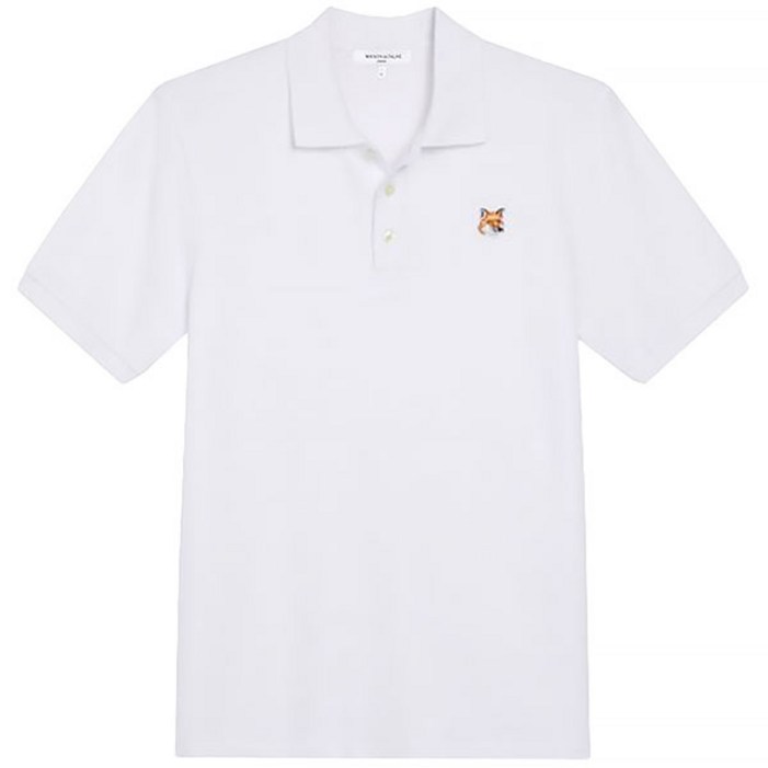 메종키츠네 폭스헤드 PK반팔티 FU00203KJ7007 화이트