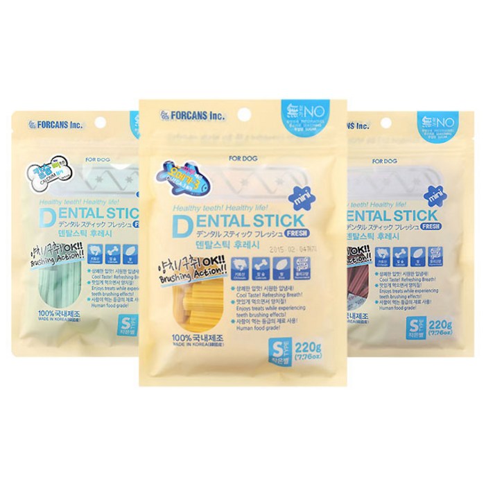 포켄스 덴탈스틱S작은별220g 3종