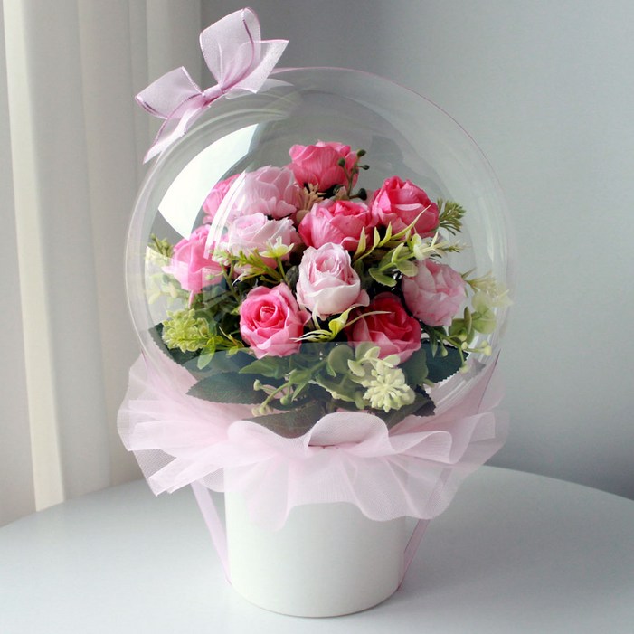 수비니샵 핑크믹스 꽃풍선 레터링풍선 환갑 칠순 팔순 졸업식 생일 생신 축하 풍선꽃다발