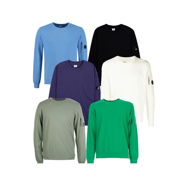 CP COMPANY 씨피 컴퍼니 렌즈 포켓 맨투맨 티셔츠 남성용 6컬러 08CMSS053A 002246G